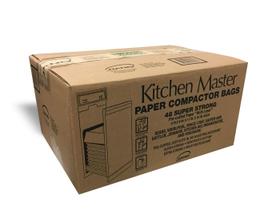 Sacos compactadores Kitchen Master, pré-algemados, pacote com 48 Sacos compactadores Kitchen Master, pré-algemados, pacote com 48