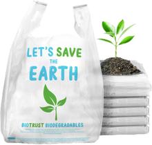 Sacos de agradecimento biodegradáveis, 500 unidades a granel, 100% biodegradáveis