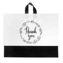 Sacos de agradecimento de plástico Camtoms, pacote com 60, 19,5 x 15 cm com alças