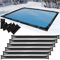 Sacos de água e tubos de água para cobertura de piscina, pacote com 14 unidades para piscina de 8 pés Sacos de água e tubos de água para cobertura de piscina, pacote com 14 unidades para piscina de 8 pés