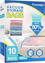 Sacos de armazenamento a vácuo FYGRIP, pacote com 10 pequenos, com bomba manual Sacos de armazenamento a vácuo FYGRIP, pacote com 10 pequenos, com bomba manual