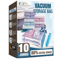 Sacos de armazenamento a vácuo HIBAG 10 Jumbo Space Saver para roupas