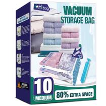Sacos de armazenamento a vácuo HIBAG 10 Medium Space Saver com bomba manual