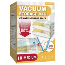 Sacos de armazenamento a vácuo Roomimaster 10 Medium com bomba manual Sacos de armazenamento a vácuo Roomimaster 10 Medium com bomba manual