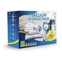Sacos de armazenamento a vácuo Simple Deluxe, pacote com 20 unidades com bomba manual