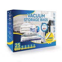 Sacos de armazenamento a vácuo Simple Deluxe, pacote com 25 unidades com bomba manual
