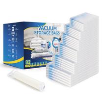 Sacos de armazenamento a vácuo Simple Deluxe, pacote com 32 unidades com bomba manual