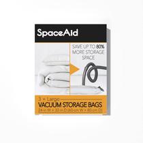 Sacos de armazenamento a vácuo SpaceAid Space Saver para edredons, pacote com 3