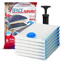 Sacos de armazenamento a vácuo Spacesaver, pacote com 6 unidades médias para edredons