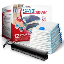 Sacos de armazenamento a vácuo Spacesaver, pacote com 6 unidades para viagens e casa