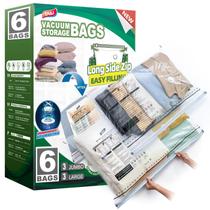 Sacos de armazenamento a vácuo TAILI Long Side Zip 3 Large+3 Jumbo