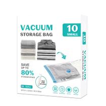 Sacos de armazenamento a vácuo ZOESTORAGE, pacote com 10 unidades, Small Space Saver