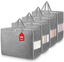 Sacos de armazenamento Besslly 105L extra grandes para roupas, pacote com 4