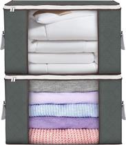 Sacos de armazenamento Budding Joy, grande capacidade, 90L, pacote com 2 Sacos de armazenamento Budding Joy, grande capacidade, 90L, pacote com 2
