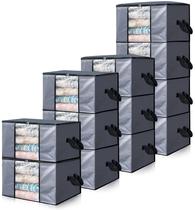 Sacos de armazenamento Cosy Family, pacote com 12 unidades, 90L, Heavy Duty Grey Sacos de armazenamento Cosy Family, pacote com 12 unidades, 90L, Heavy Duty Grey