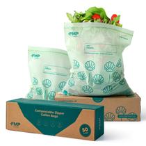 Sacos de armazenamento de alimentos compostáveis Fit Meal Prep 1 galão x50 Sacos de armazenamento de alimentos compostáveis Fit Meal Prep 1 galão x50