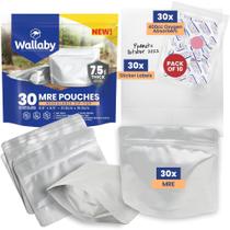 Sacos de armazenamento de alimentos Wallaby MRE Mylar 30 unidades com absorvedores