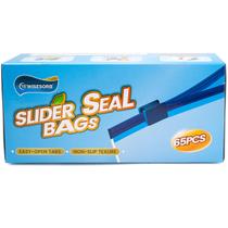 Sacos de armazenamento de alimentos Wisesorb WiseFresh 65 Count Slider Quart