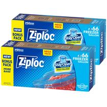 Sacos de armazenamento de alimentos Ziploc Gallon 132 sacos no total Sacos de armazenamento de alimentos Ziploc Gallon 132 sacos no total