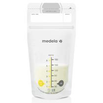 Sacos de armazenamento de leite materno Medela, capacidade de 100 unidades de 180 ml Sacos de armazenamento de leite materno Medela, capacidade de 100 unidades de 180 ml
