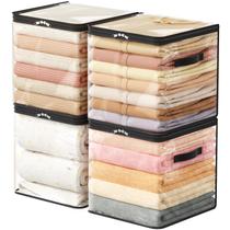Sacos de armazenamento de roupas Lifewit, pacote com 4 unidades transparentes de 36 litros com zíper Sacos de armazenamento de roupas Lifewit, pacote com 4 unidades transparentes de 36 litros com zíper