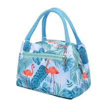 Sacos de armazenamento doméstico 2pcs nova lancheira portátil isolada flamingo para mulheres bolsa térmica lancheira infantil estojo térmico