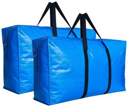 Sacos de armazenamento HaoHakka Jumbo dobráveis impermeáveis XXL 107x58x34 cm, pacote com 2 Sacos de armazenamento HaoHakka Jumbo dobráveis impermeáveis XXL 107x58x34 cm, pacote com 2
