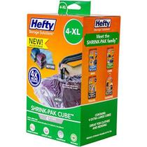 Sacos de armazenamento Hefty Shrink-Pak 4 XL Vacuum Seal Cubes