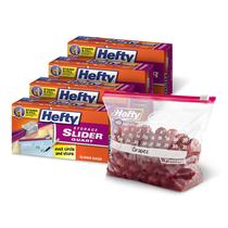 Sacos de armazenamento Hefty Slider Calendar, tamanho de um litro, 160 unidades