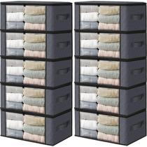 Sacos de armazenamento HomeHacks Storage, pacote com 10 unidades, organizador de roupas de 35 litros Sacos de armazenamento HomeHacks Storage, pacote com 10 unidades, organizador de roupas de 35 litros