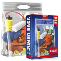 Sacos de armazenamento Shiny Select Jumbo Extra Large Zipper de 10 galões Sacos de armazenamento Shiny Select Jumbo Extra Large Zipper de 10 galões