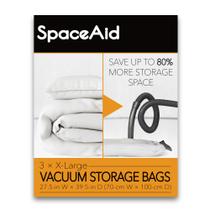 Sacos de Armazenamento SpaceAid Jumbo a Vácuo 70x100cm Pacote com 3 Sacos de Armazenamento SpaceAid Jumbo a Vácuo 70x100cm Pacote com 3