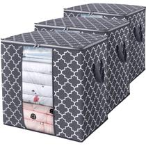 Sacos de armazenamento WISELIFE 100L para edredons e roupas de cama pacote com 3
