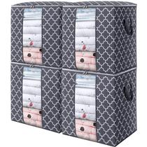 Sacos de armazenamento WISELIFE 4 pacotes/100L para roupas e roupas de cama