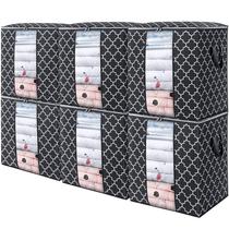 Sacos de armazenamento WISELIFE 6 pacotes/100L para roupas e roupas de cama