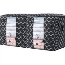 Sacos de armazenamento WISELIFE, pacote com 2, 100 litros grandes para roupas pretas