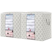 Sacos de armazenamento WISELIFE, pacote com 2 unidades e 100 litros grandes para edredons, etc