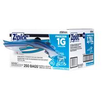 Sacos de armazenamento Ziploc Freezer 1 galão (3,78 L) Caixa de 250