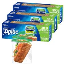 Sacos de armazenamento Ziploc XL Sandwich and Snack 90 sacos no total