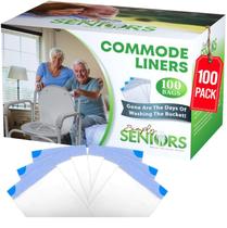 Sacos de banheiro portáteis Commode Liners Simply Seniors 100 Sacos de banheiro portáteis Commode Liners Simply Seniors 100
