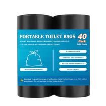 Sacos de banheiro portáteis TAGLUMO 40 PCS Biodegradáveis 30L Sacos de banheiro portáteis TAGLUMO 40 PCS Biodegradáveis 30L
