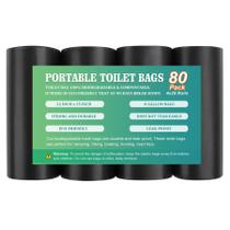 Sacos de banheiro portáteis TAGLUMO 80 PCS 30L biodegradáveis