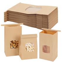 Sacos de biscoitos de padaria Moretoes 100 unidades de papel kraft marrom 100mL Sacos de biscoitos de padaria Moretoes 100 unidades de papel kraft marrom 100mL