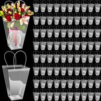Sacos de buquê de flores transparentes Yexiya, 96 peças com alça, 29x15x43 cm Sacos de buquê de flores transparentes Yexiya, 96 peças com alça, 29x15x43 cm