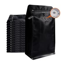 Sacos de café Funnyleaf Black High Barrier Aluminium Foil 50 unidades