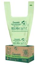 Sacos de camiseta compostáveis UNNI 15L 30 unidades 0,018 mm 4 galões