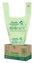 Sacos de camiseta compostáveis UNNI 30L 30 unidades 0,02 mm 8 galões