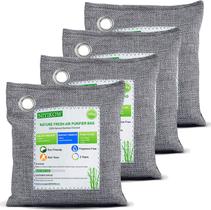 Sacos de carvão vegetal com absorvedor de odor NIYIKOW, pacote com 4 x 200 g (grande) Sacos de carvão vegetal com absorvedor de odor NIYIKOW, pacote com 4 x 200 g (grande)