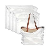 Sacos De Cetim Brancos Com Cordão 2 Peças Macios E Suaves À Prova De Poeira Para Armazenamento De