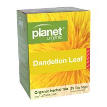 Sacos de chá Planet Organic Dandelion Leaf Herbal 25 unidades Sacos de chá Planet Organic Dandelion Leaf Herbal 25 unidades